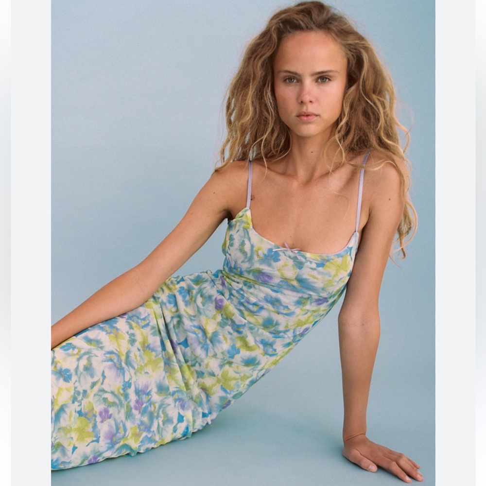 Floral Spaghetti Strap Dress